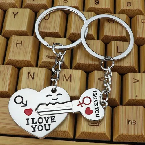 Llavero Pareja Llave y Corazón – Regalo de Amor