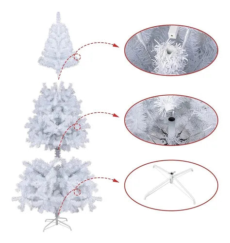 Árbol de Navidad Blanco 210 cm – 500 Puntas