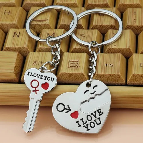 Llavero Pareja Llave y Corazón – Regalo de Amor