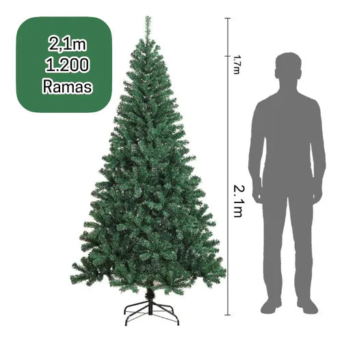 Árbol de Navidad Frondoso 210 cm – Calidad Premium