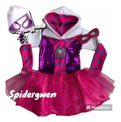 Disfraz Niña SpiderGwen Fucsia