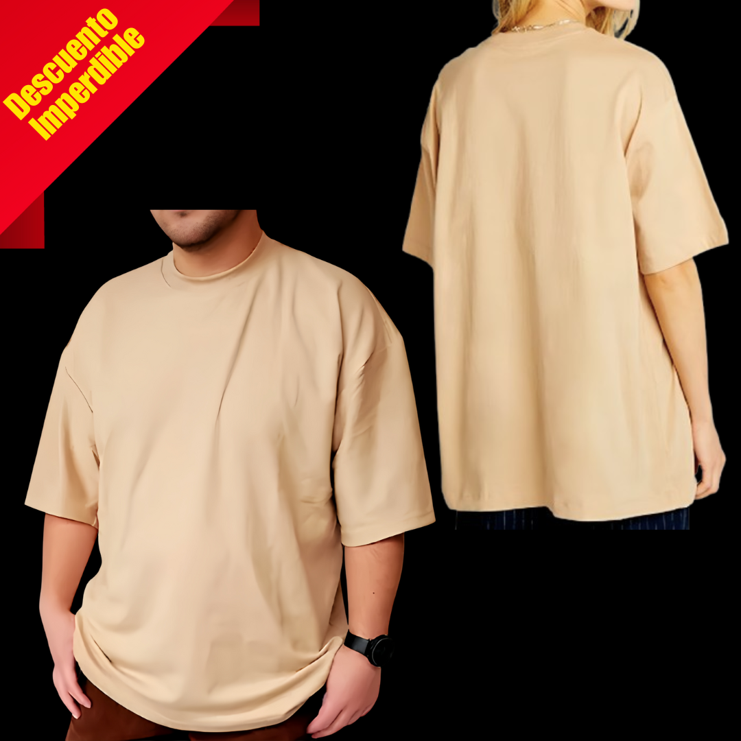 Camiseta Oversize Unisex Camel
