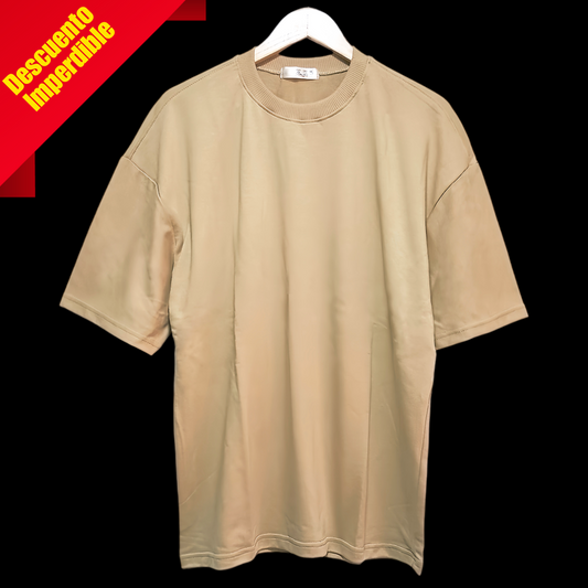 Camiseta Oversize Unisex Camel