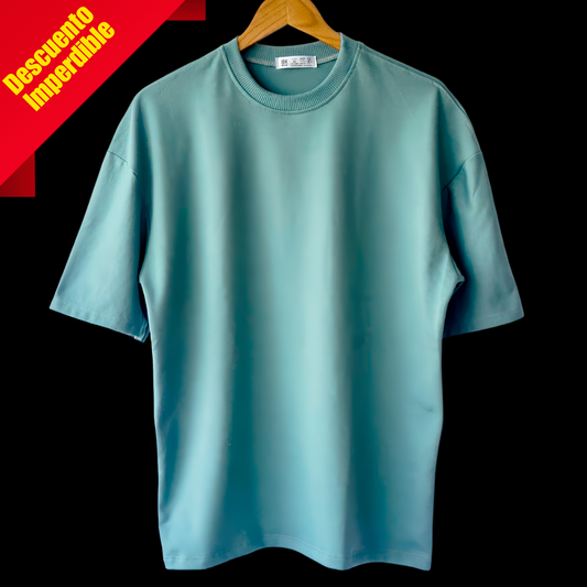Camiseta Oversize Unisex Verde aceituna