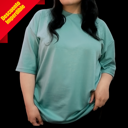 Camiseta Oversize Unisex Verde aceituna