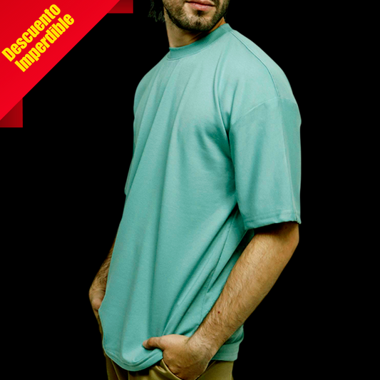 Camiseta Oversize Unisex Verde aceituna