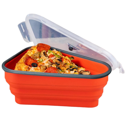 Contenedor Plegable para Guardar Rebanadas de Pizza – Ahorra Espacio
