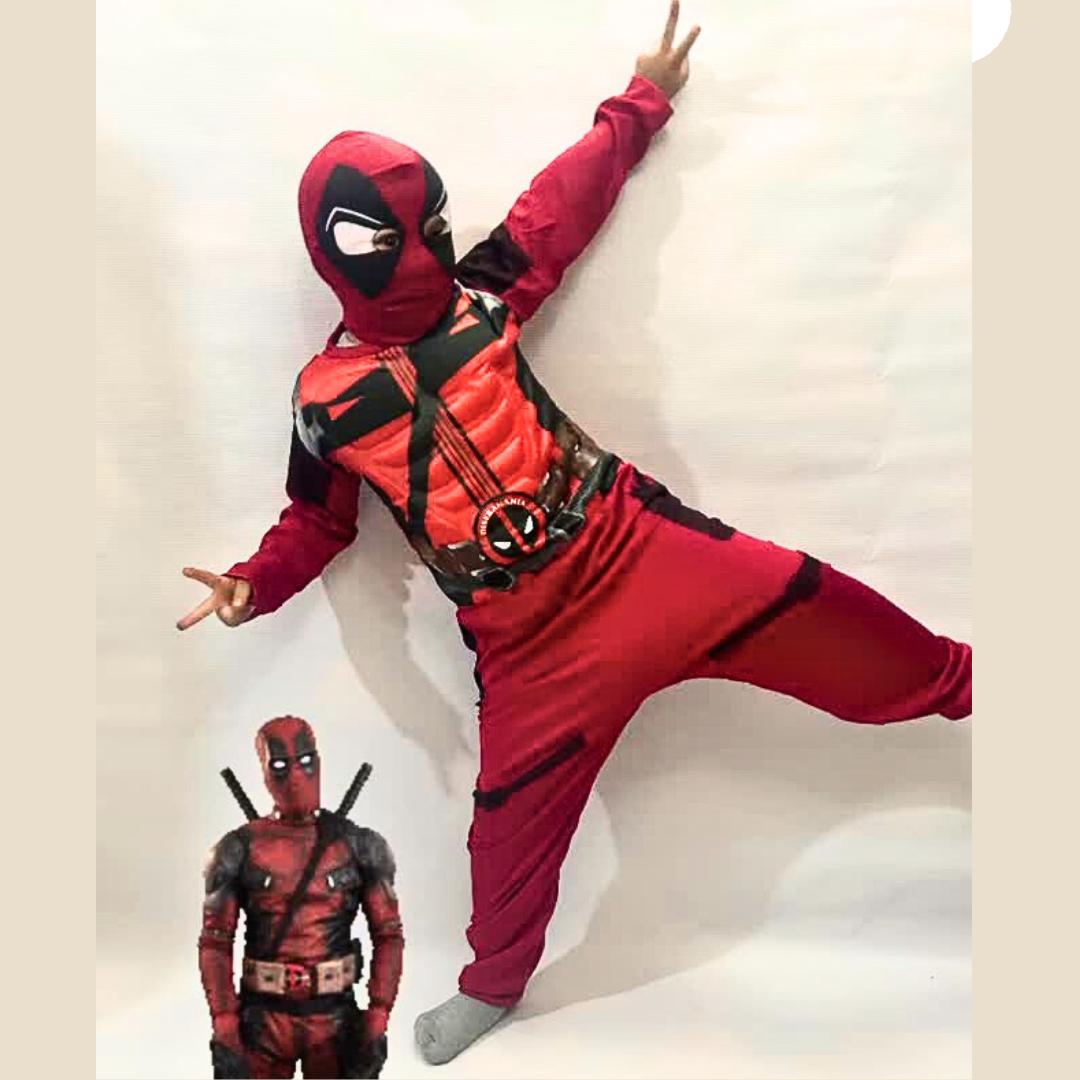 Disfraz inspirado en Deadpool Niño – Polilicra estampada