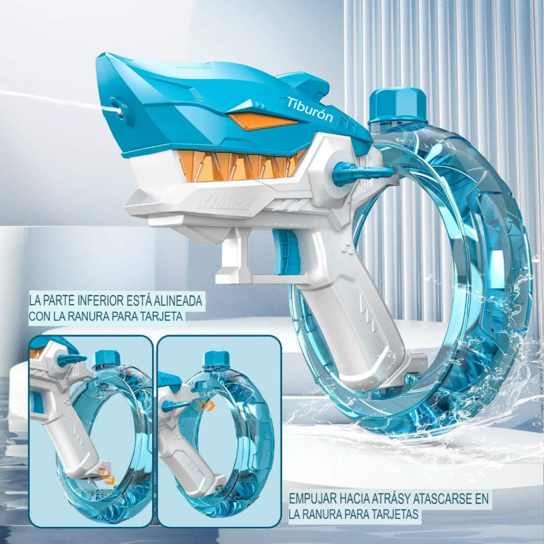 Pistola de Agua Eléctrica “Tiburón”