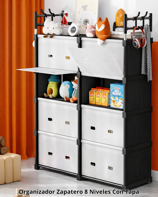 Zapatero Metálico Organizador de 8 Cajones – Orden y Estilo para tu Hogar