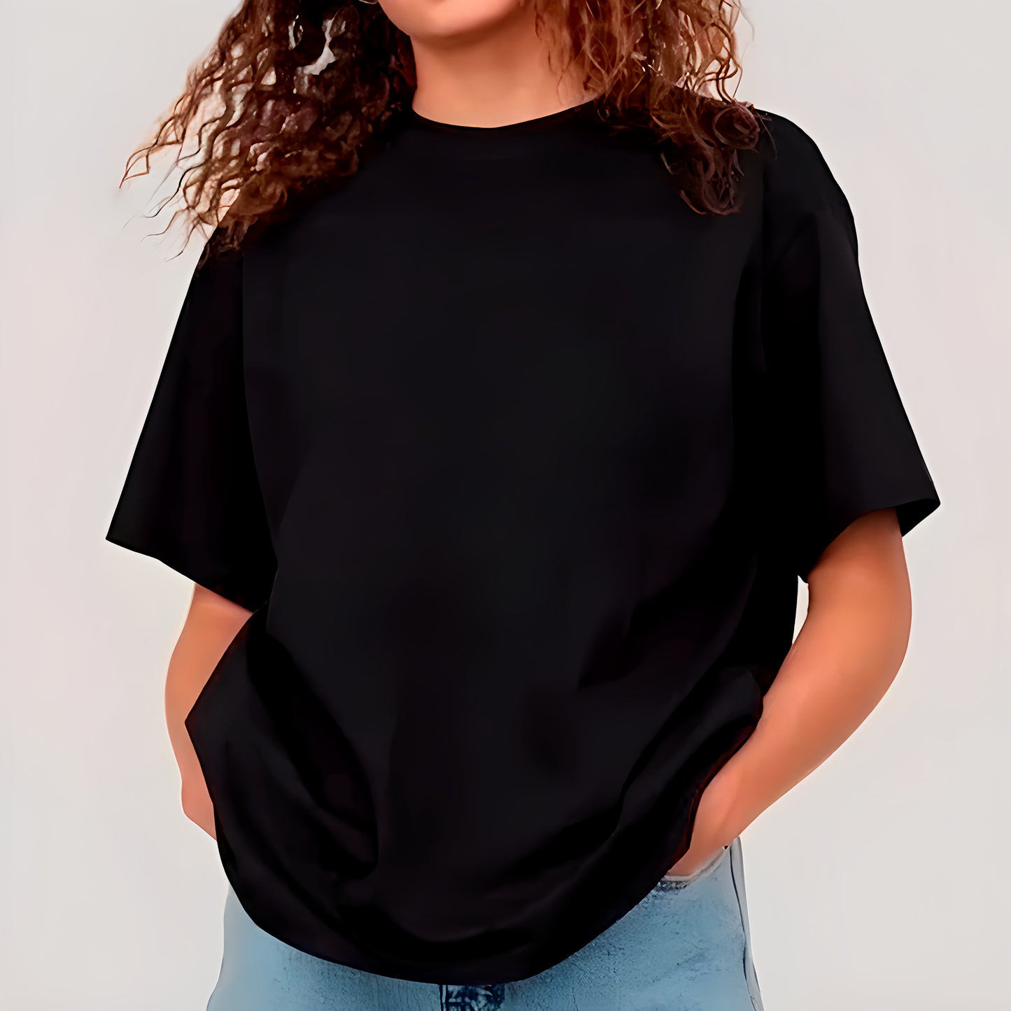 Camiseta Oversize Unisex Negro