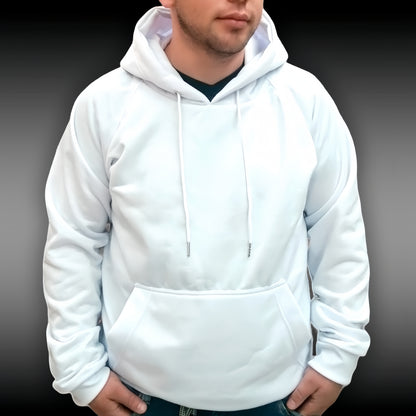 Buzo Hoodie Blanco Unisex con Capucha