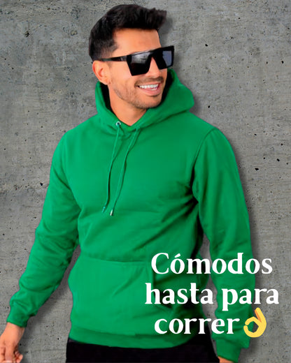 Buzo Hoodie Verde Cali Unisex con Capucha