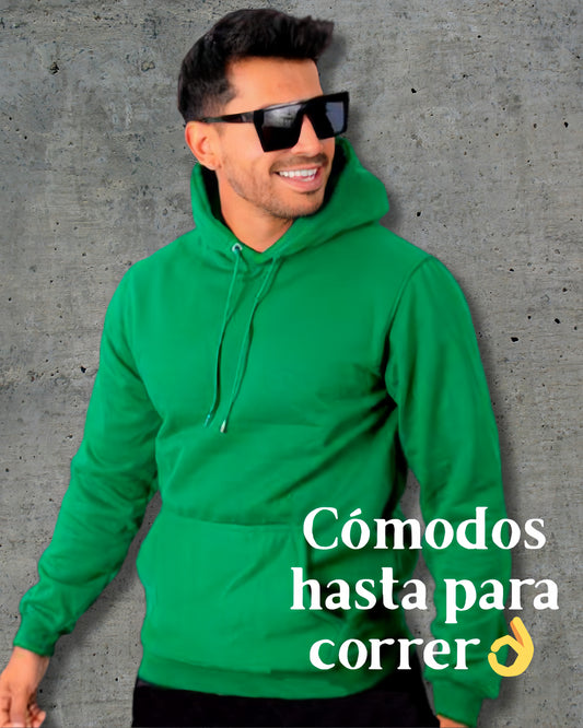 Buzo Hoodie Verde Cali Unisex con Capucha