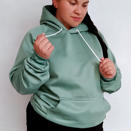 Buzo Hoodie Verde aceituna Unisex con Capucha
