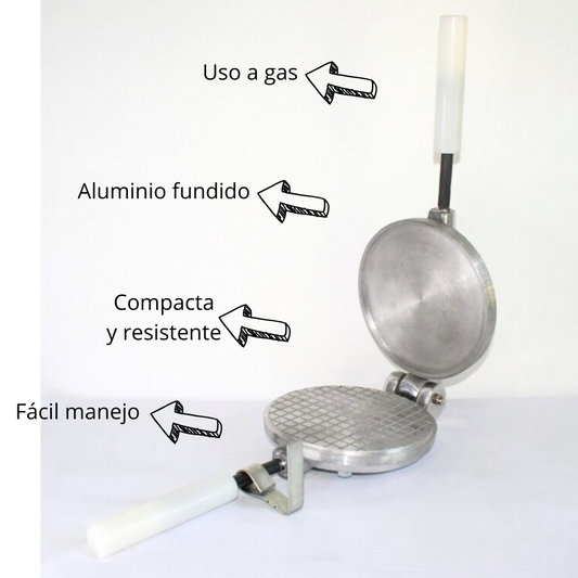 Máquina Oblearia a Gas 16 cm – Aluminio Fundido