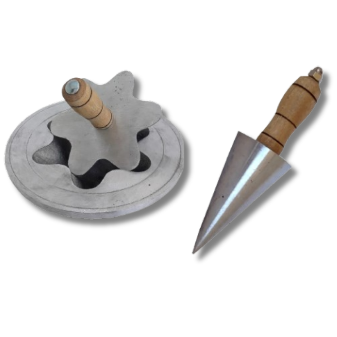 Máquina de Obleas / Conos 20 cm con Troquel + Moldes Incluidos