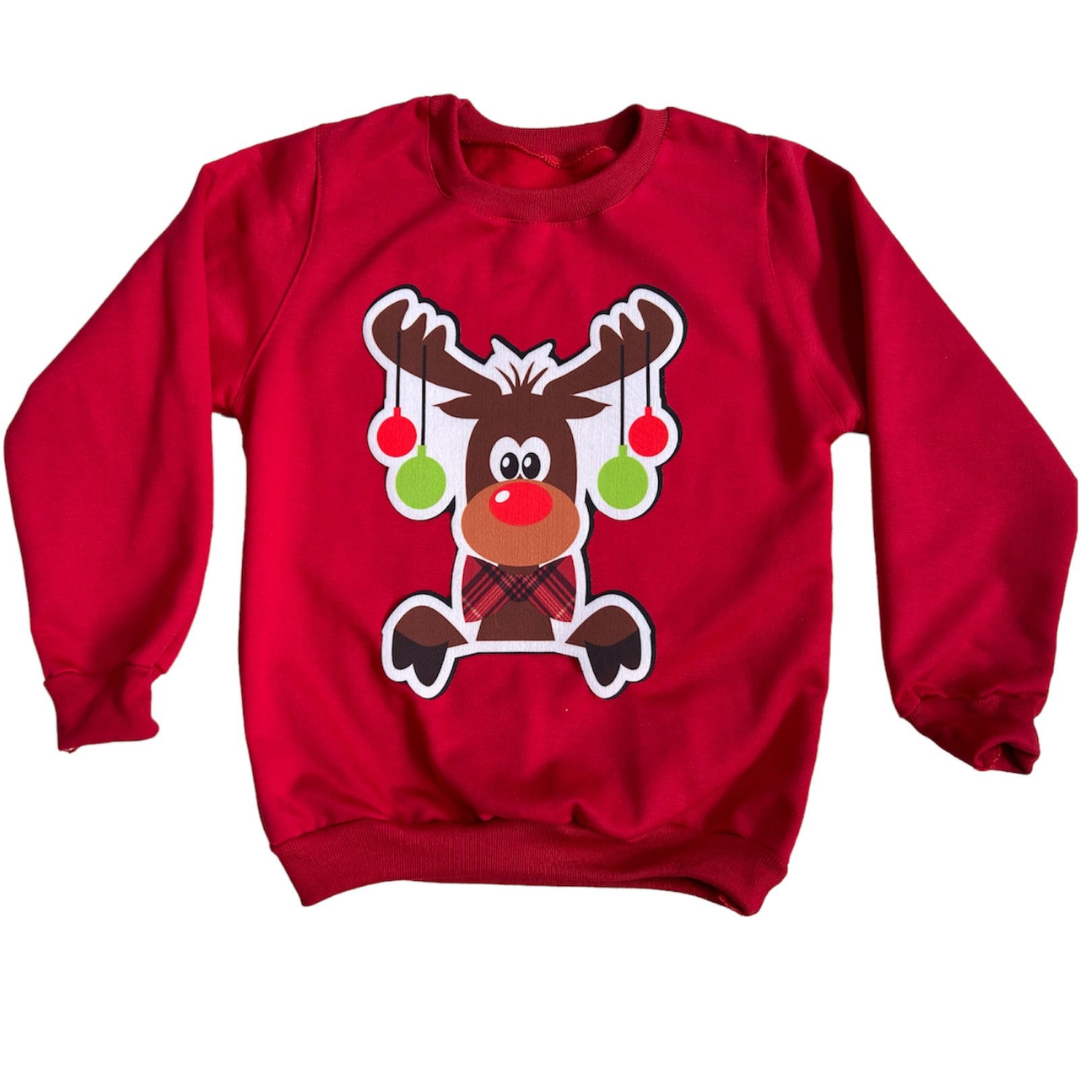 Buso Infantil Rojo Navidad con Luces