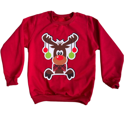 Buso Infantil Rojo Navidad con Luces