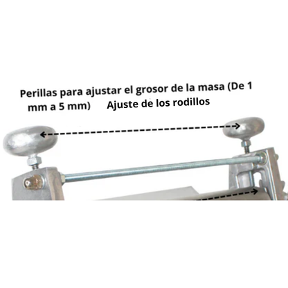 Laminadora de masa semi industrial de 50cm