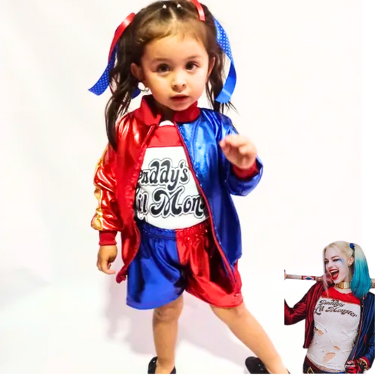 Disfraz Niña Harley Quin Cosplay