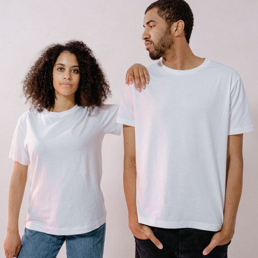 Camiseta Clásica Unisex Blanco TALLA UNICA S -XS