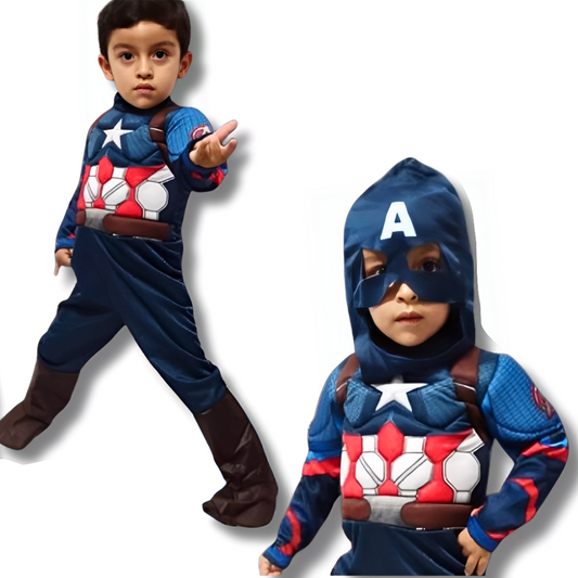 Disfraz inspirado Capitán América Niño Cosplay