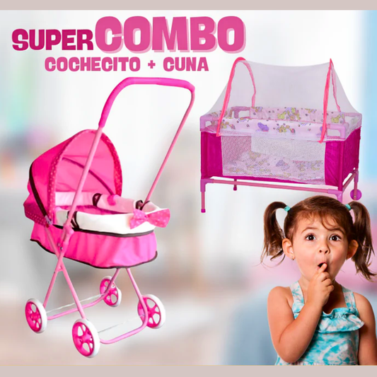 Combo Coche y Corral de Juguete para Niñas