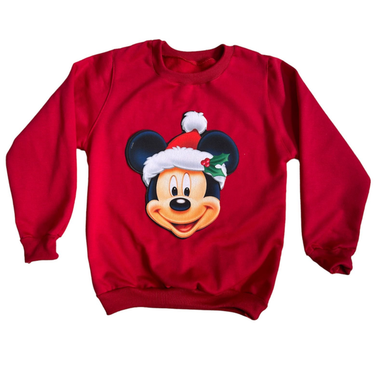 Buso Infantil Rojo Navidad con Luces