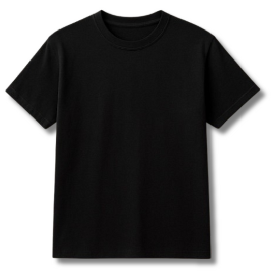 Camiseta Clásica Unisex Negra XL – 100% Algodón Suavizado