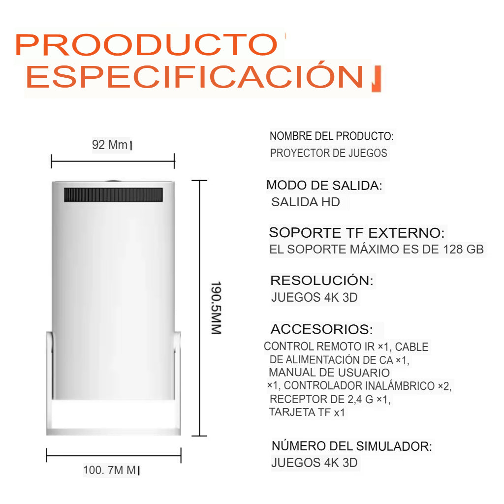 Proyector Consola Video Juegos M300 Max