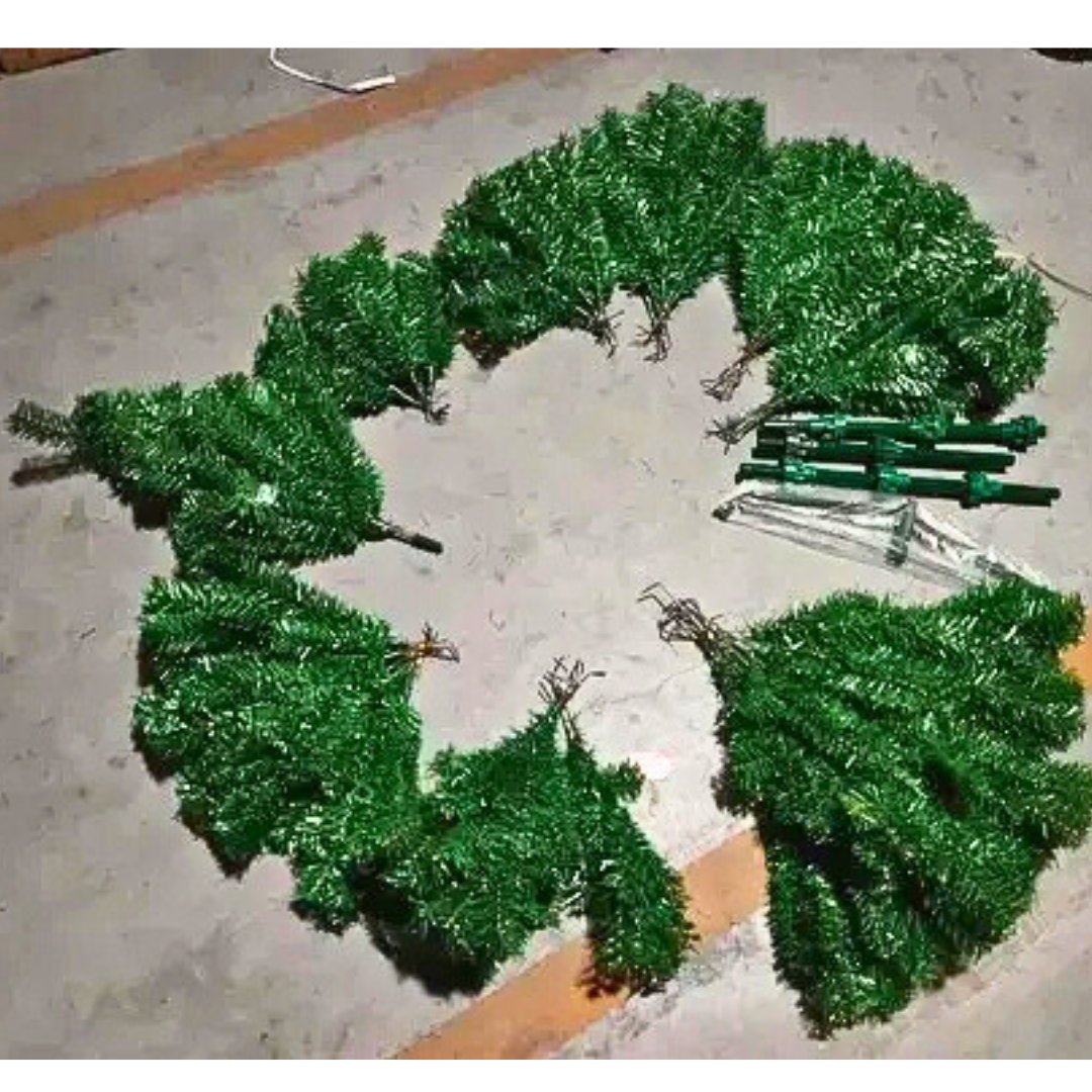 Árbol de Navidad Rama por Rama 240 cm – 1238 Puntas, Color Verde