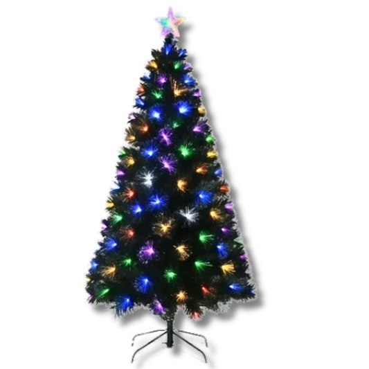Árbol De Navidad Fibra Óptica con Luces Incorporadas 180 cm