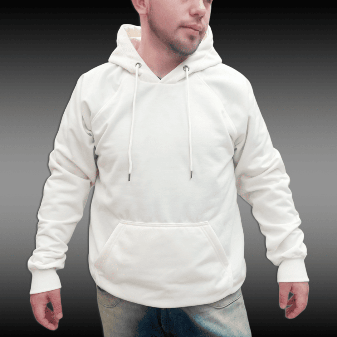 Buzo Hoodie Marfil Unisex con Capucha