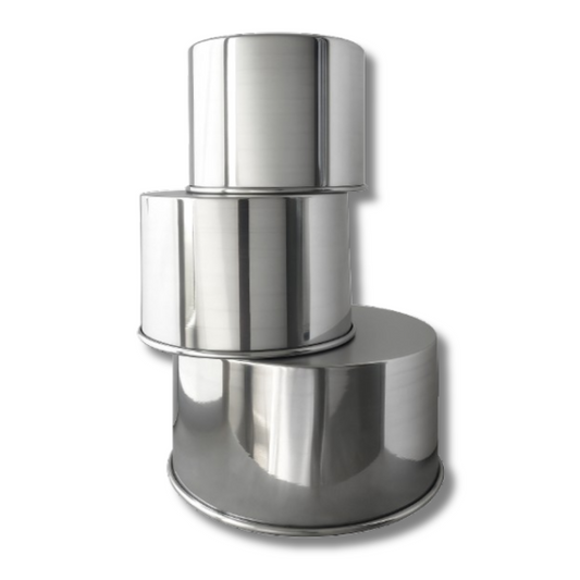 Set de Moldes Altos para Tortas x3 en Aluminio de Alta Calidad