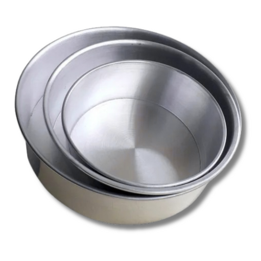 Set de Moldes para Tortas x3 en Aluminio de Alta Calidad