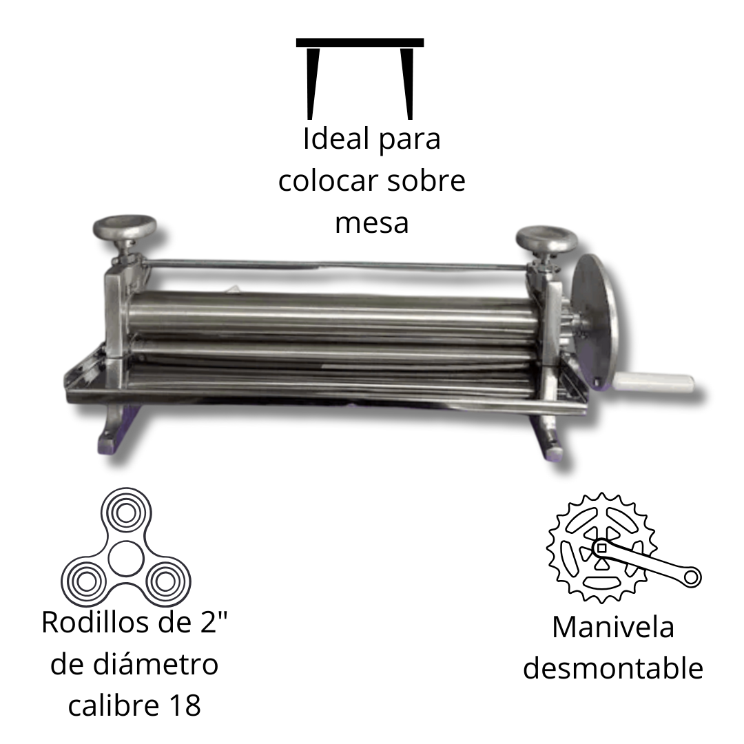 Laminadora de masa semi Industrial 40 cm