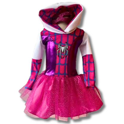 Disfraz Niña SpiderGwen Fucsia