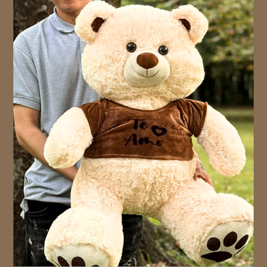 Peluche Oso con Camiseta “Te Amo” – 1 Metro