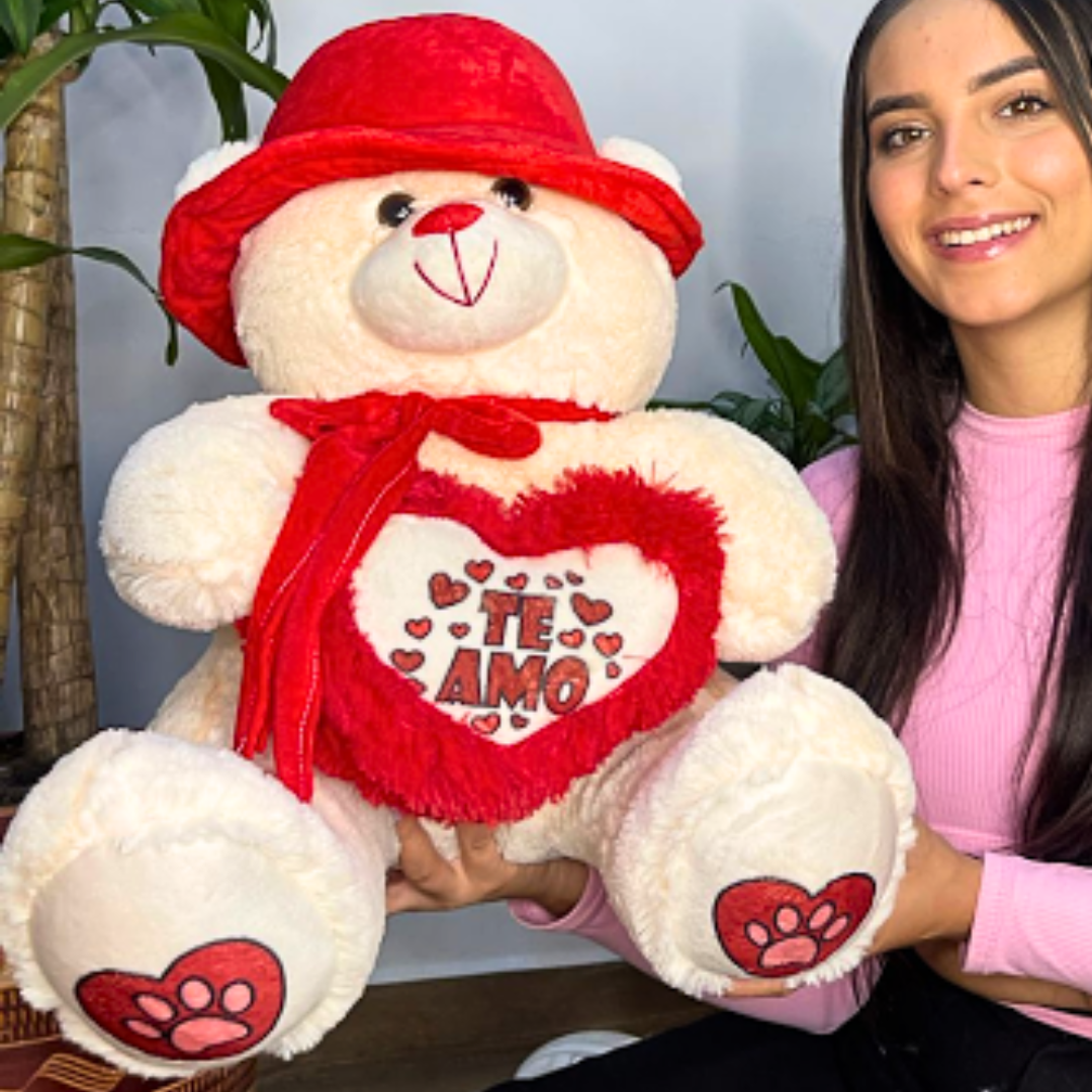 Peluche Pava con Corazón 70 cm