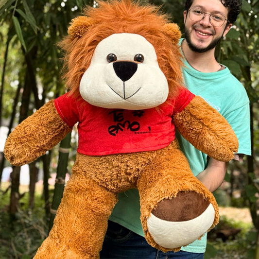 Peluche de León con Camisa 1 Metro