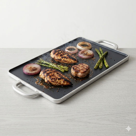 Plancha antiadherente doble uso