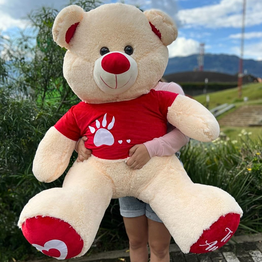 Oso de Peluche con Camisa de Garra  1.50 Metros