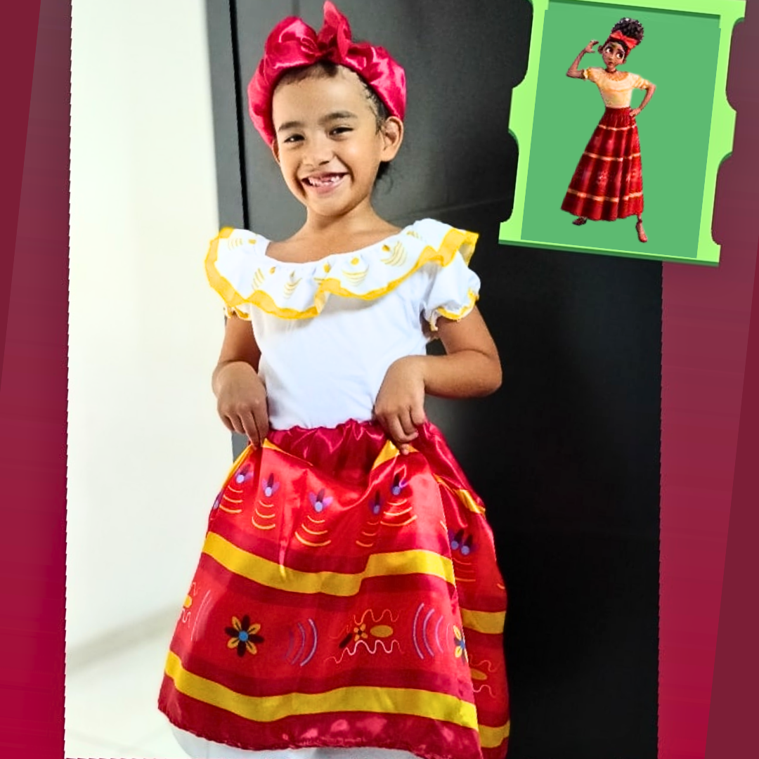 Disfraz Niña inspirado en Dolores Encanto