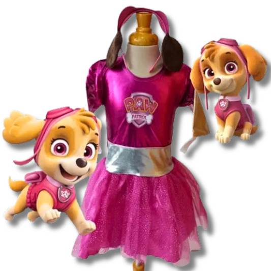 Disfraz Niña inspirado en Skye Paw Patrol
