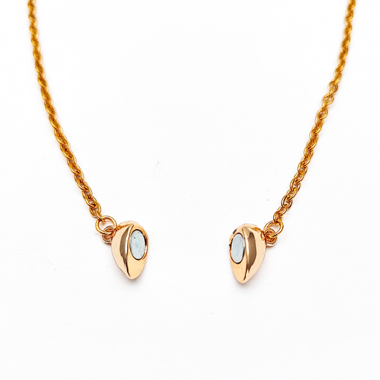 Collar Corazón Dorado con Imán – Regalo de Amor